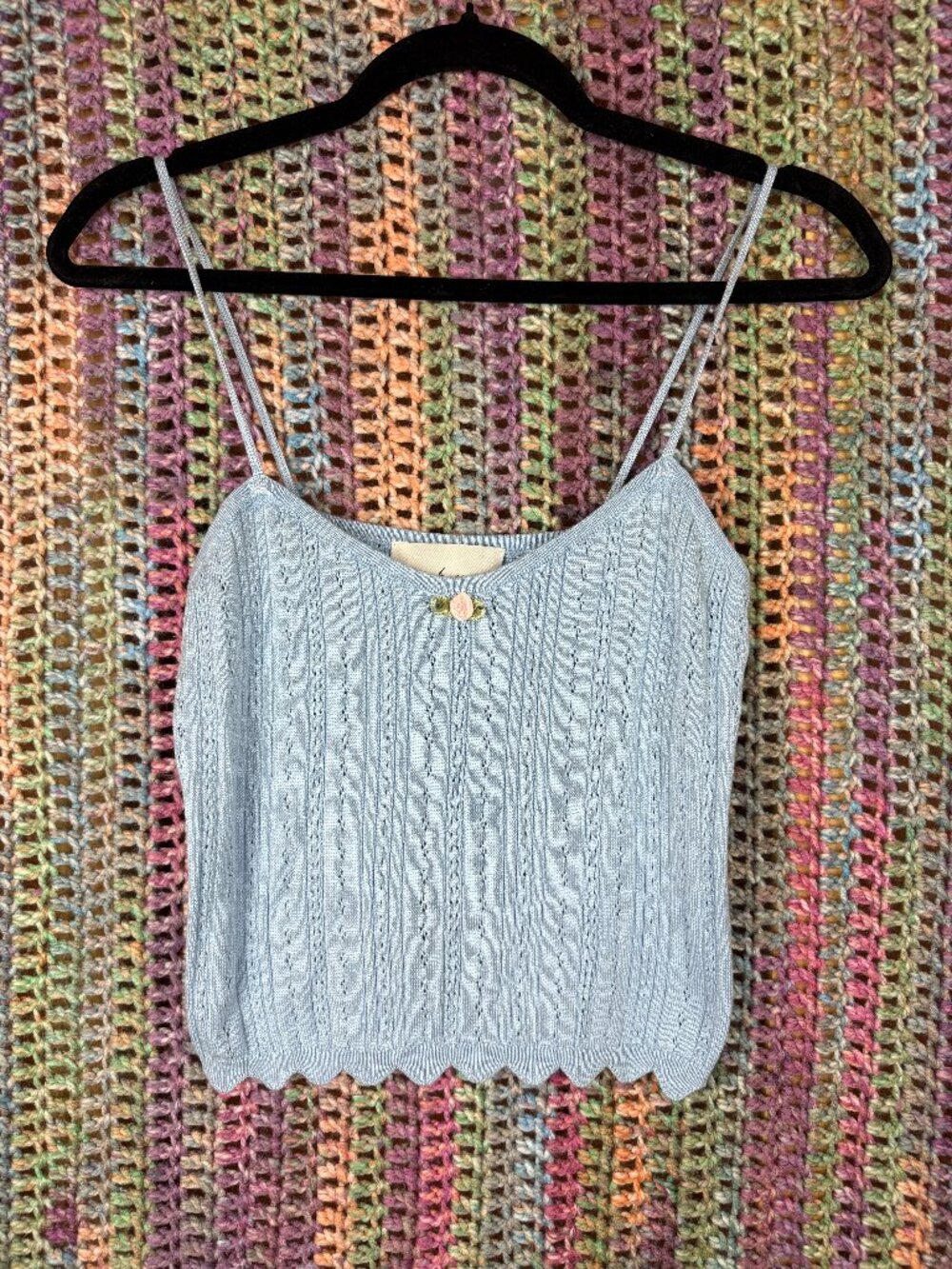 Pink Rose Tank Top (Size M) - Picture 1 of 3